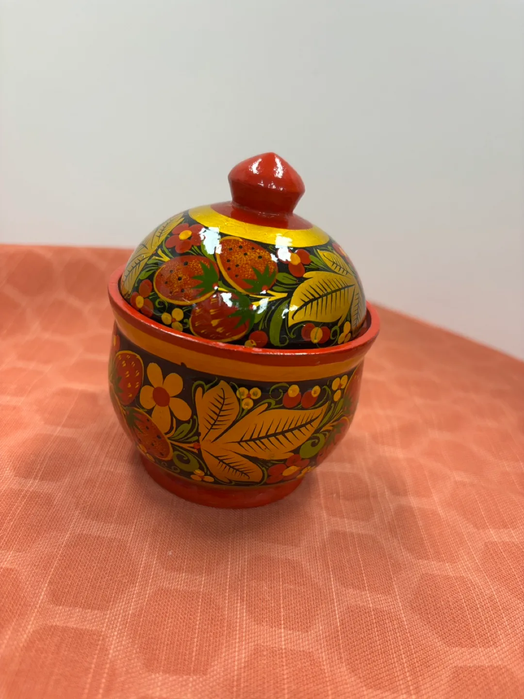 Hand Painted Wooden Trinket Box thumbnail