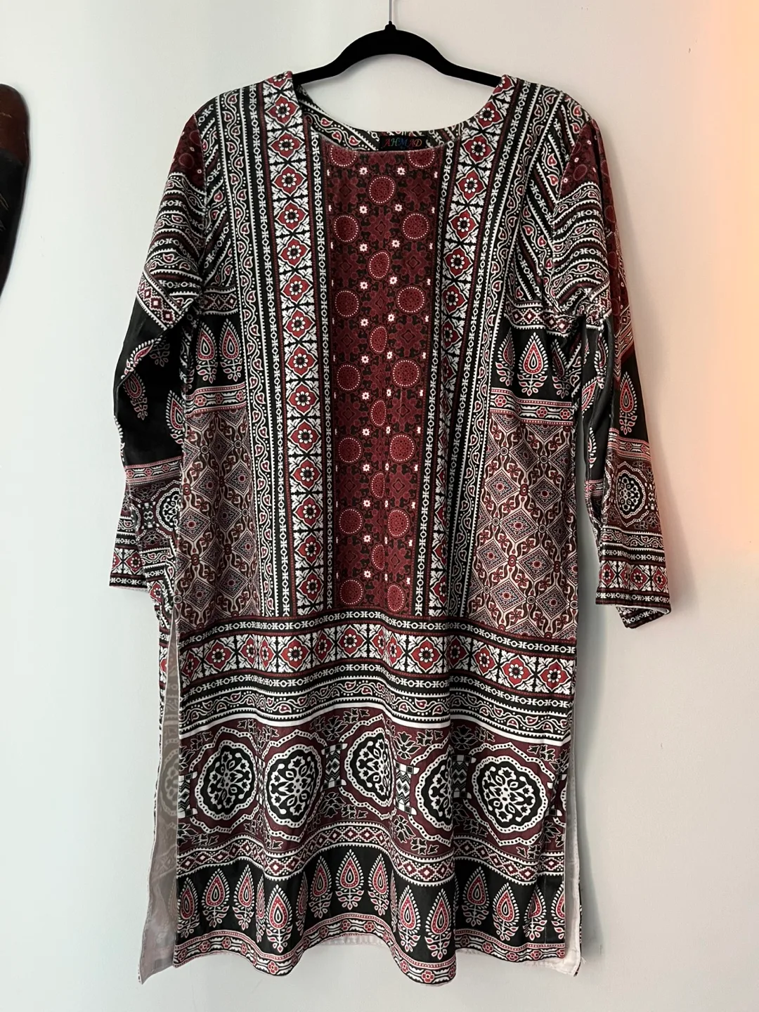 Boho Patterned Tunic Dress thumbnail
