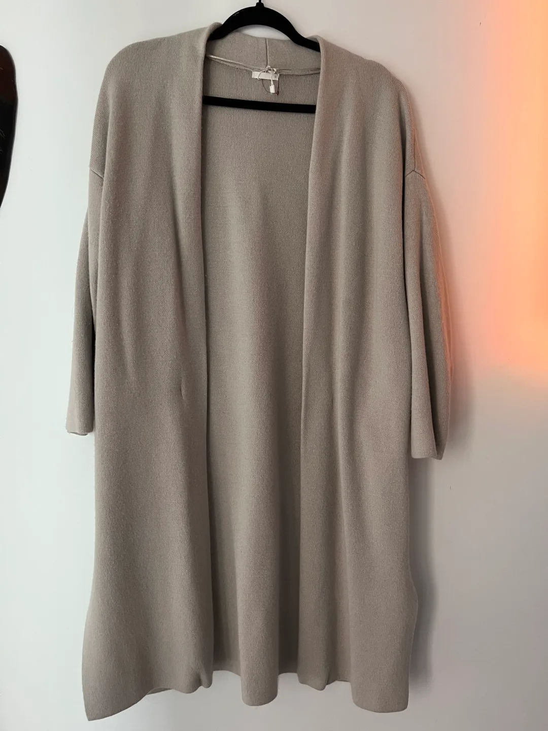 Korean Style Beige Cardigan - Size M thumbnail
