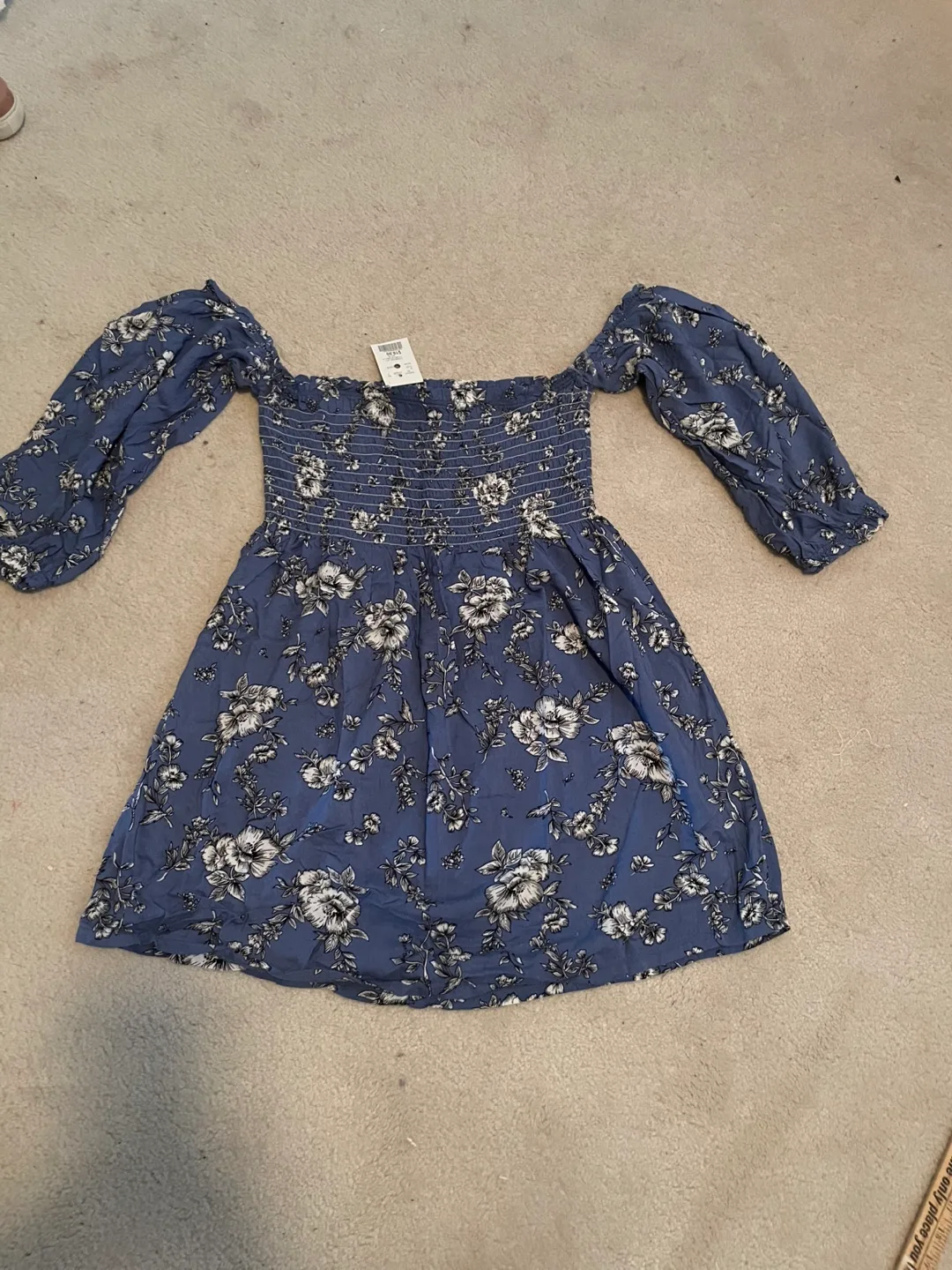 Guilty Blue Floral Dress - Size XL thumbnail