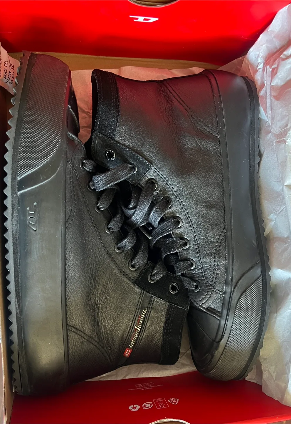 Diesel S-Principia Mid Black Sneakers - Size 9 thumbnail