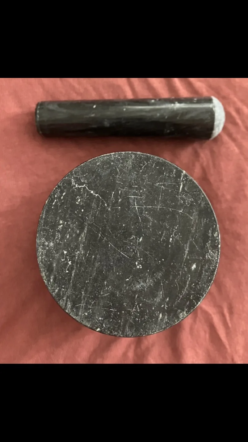 Black Marble Mortar and Pestle Set 🖤 🇨🇦 image indicator(3)