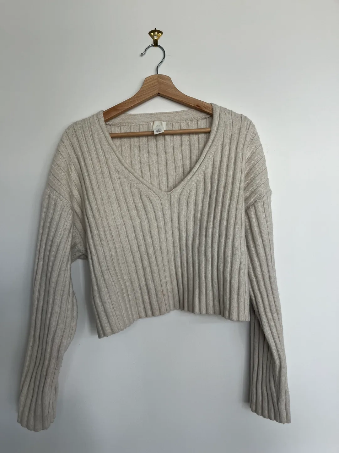 H&M Cropped Knit Sweater - Size M thumbnail