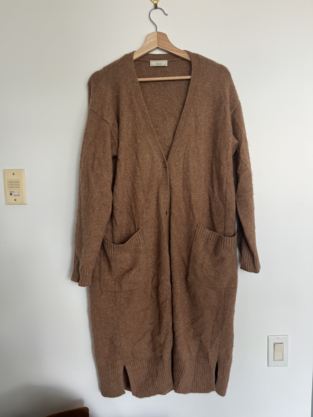 Treat Brown Cardigan Dress