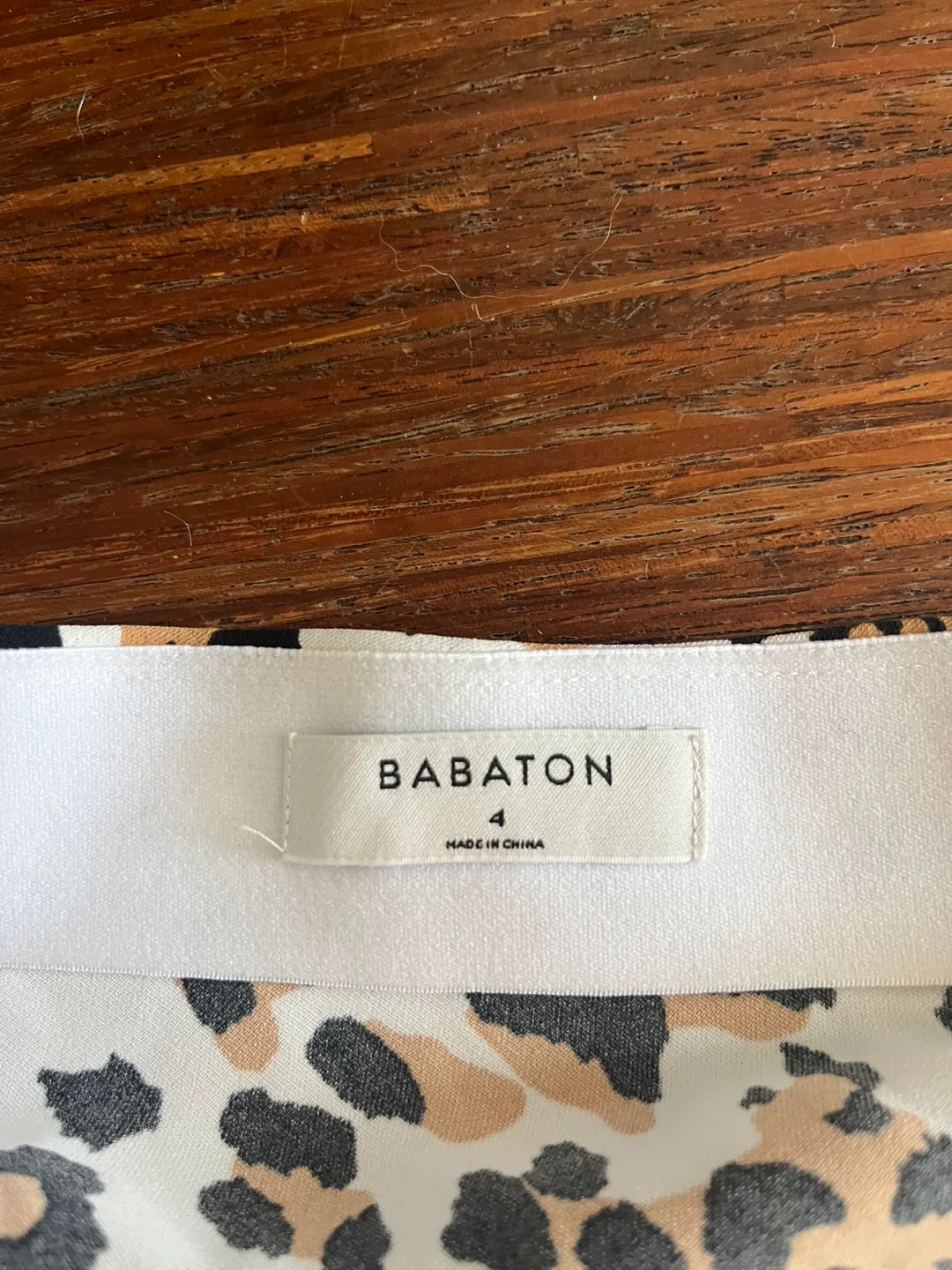 Babaton Leopard Print Skirt - Size 4 image indicator(2)