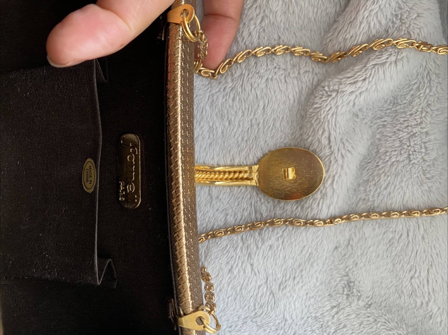 Vintage Farnell Gold Clutch Purse - photo 5