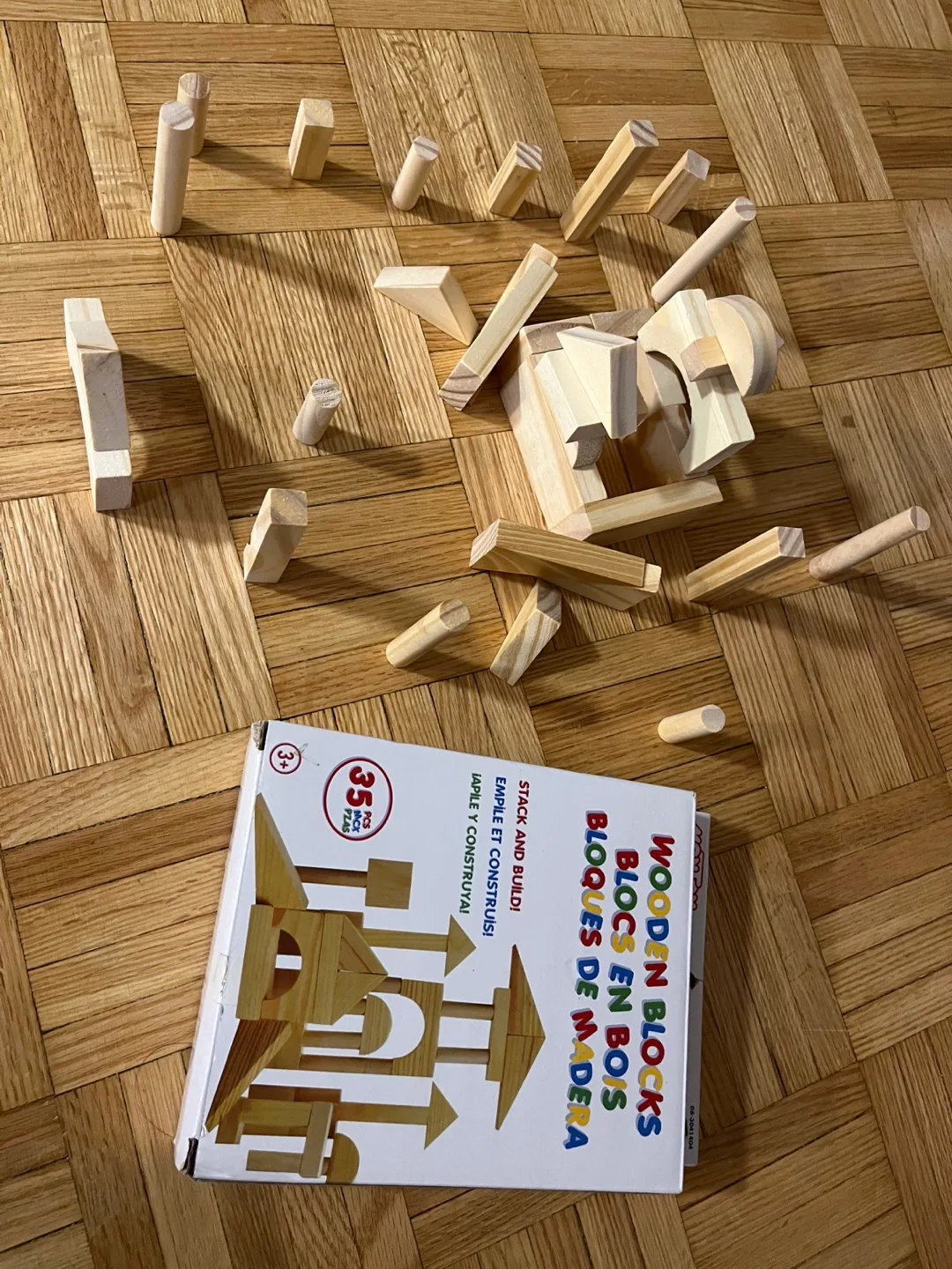 Wooden Blocks - 35 Pieces thumbnail