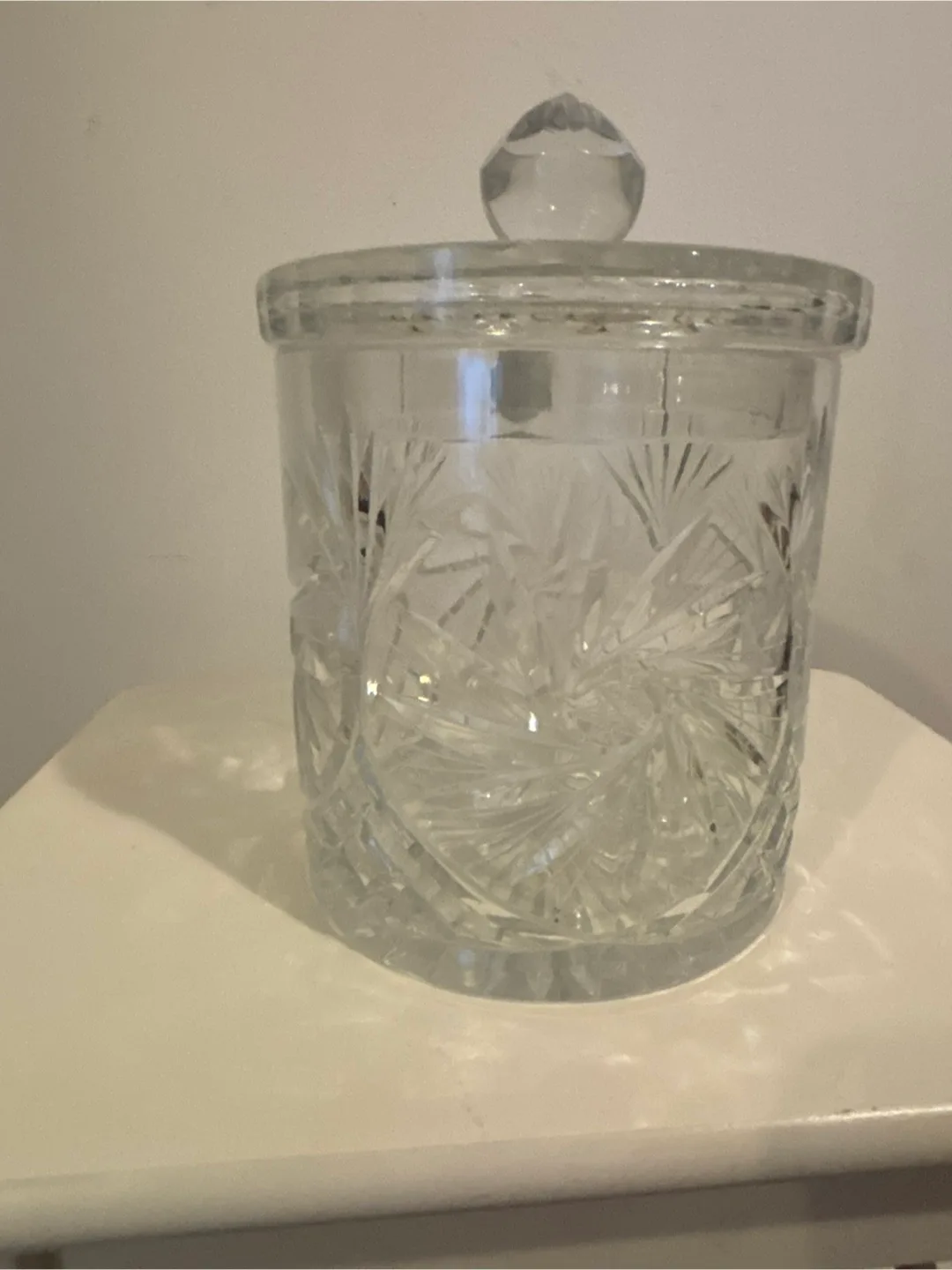 Crystal Glass Jar with Lid thumbnail