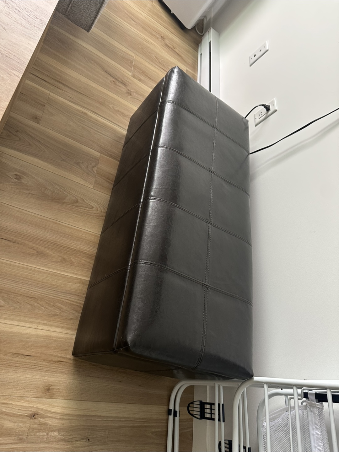 Leather Storage Bench
