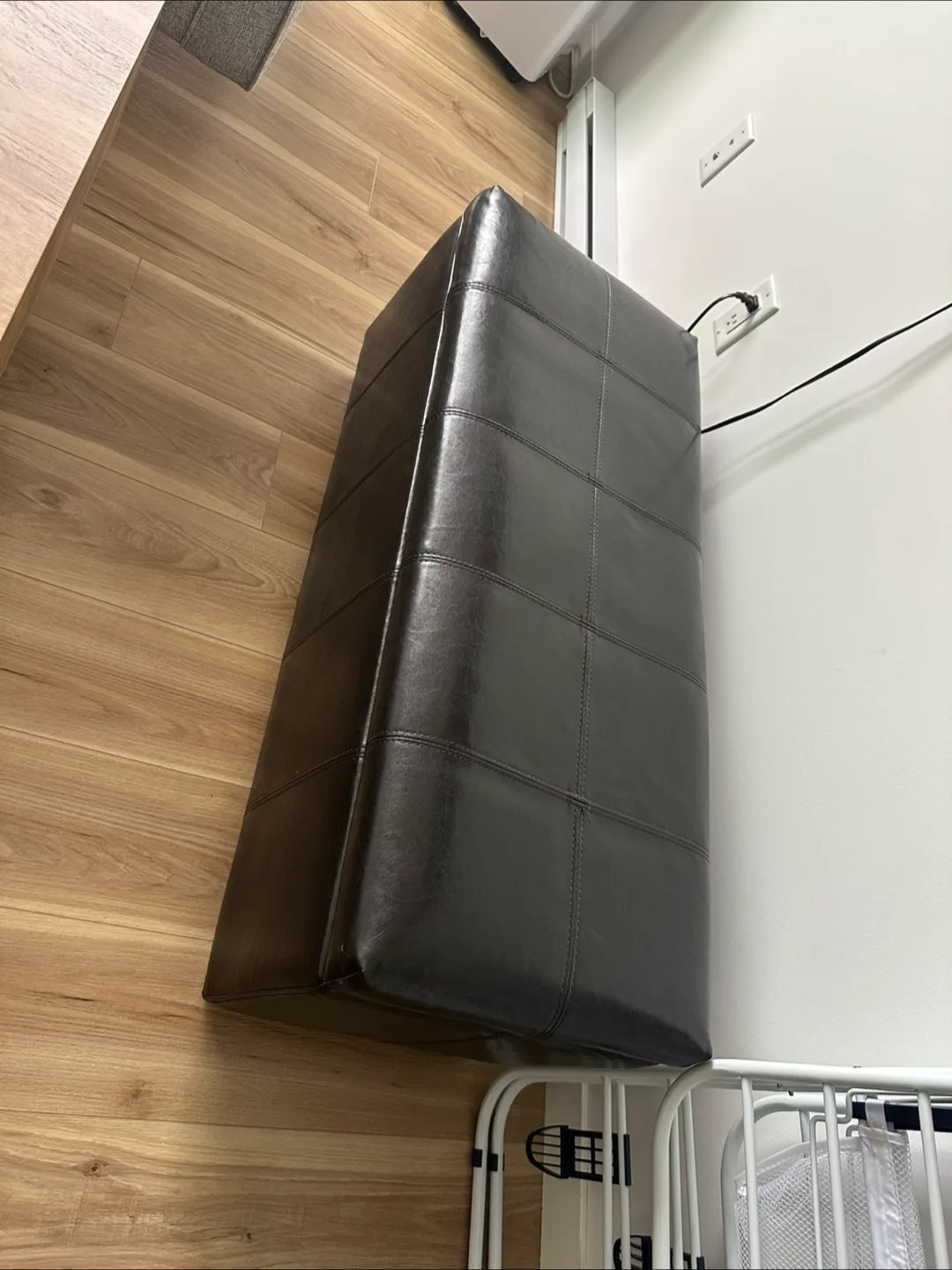 Leather Storage Bench