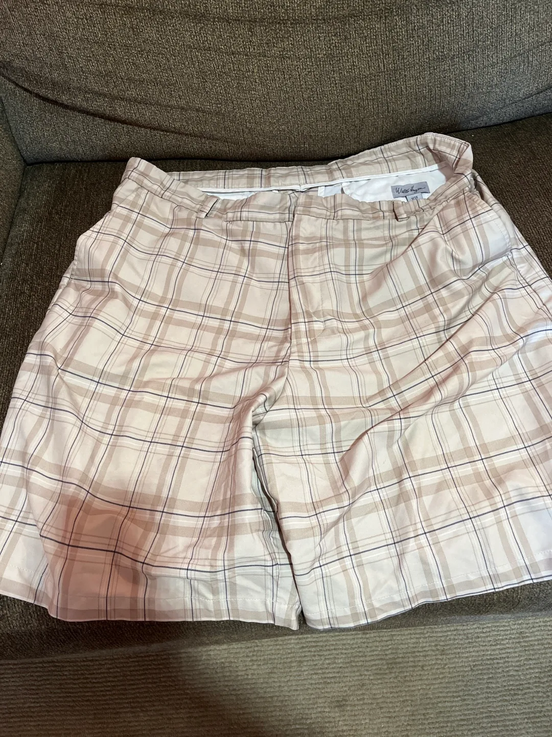 Walter Hagen Plaid Golf Shorts - W38 thumbnail