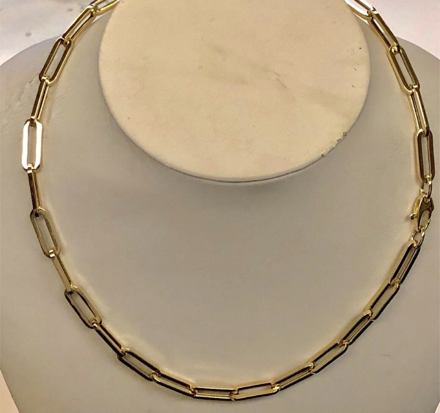 Gold Chain Link Necklace(10kt italy)