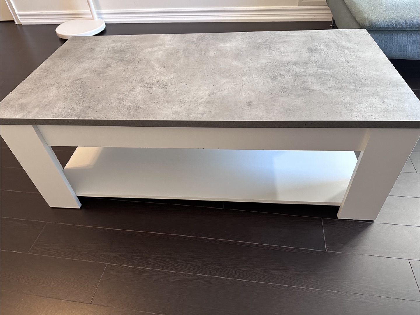 Modern Concrete-Look Coffee Table