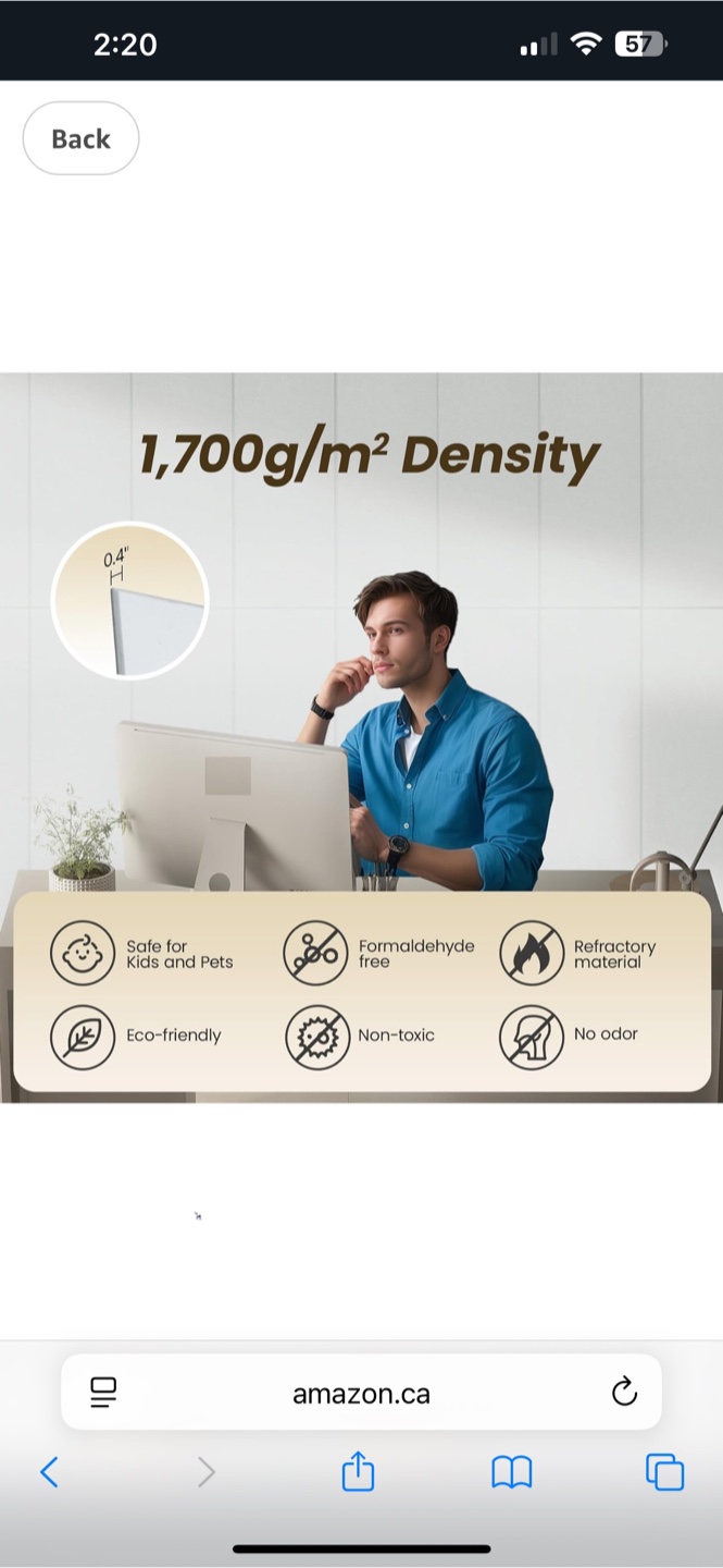Keemute White Acoustic Panels (6 pack) - photo 5
