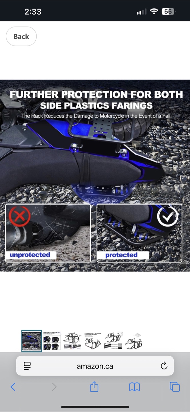 Mantt Saddlebag Support Racks for Tiger 850/900 - photo 3