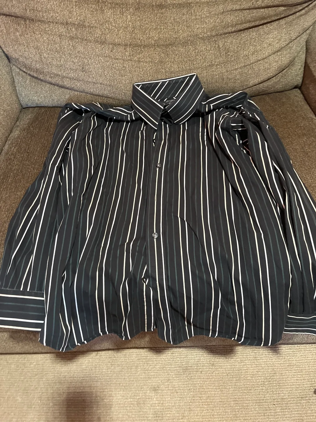 Sean John XXL Striped Button-Down Shirt thumbnail