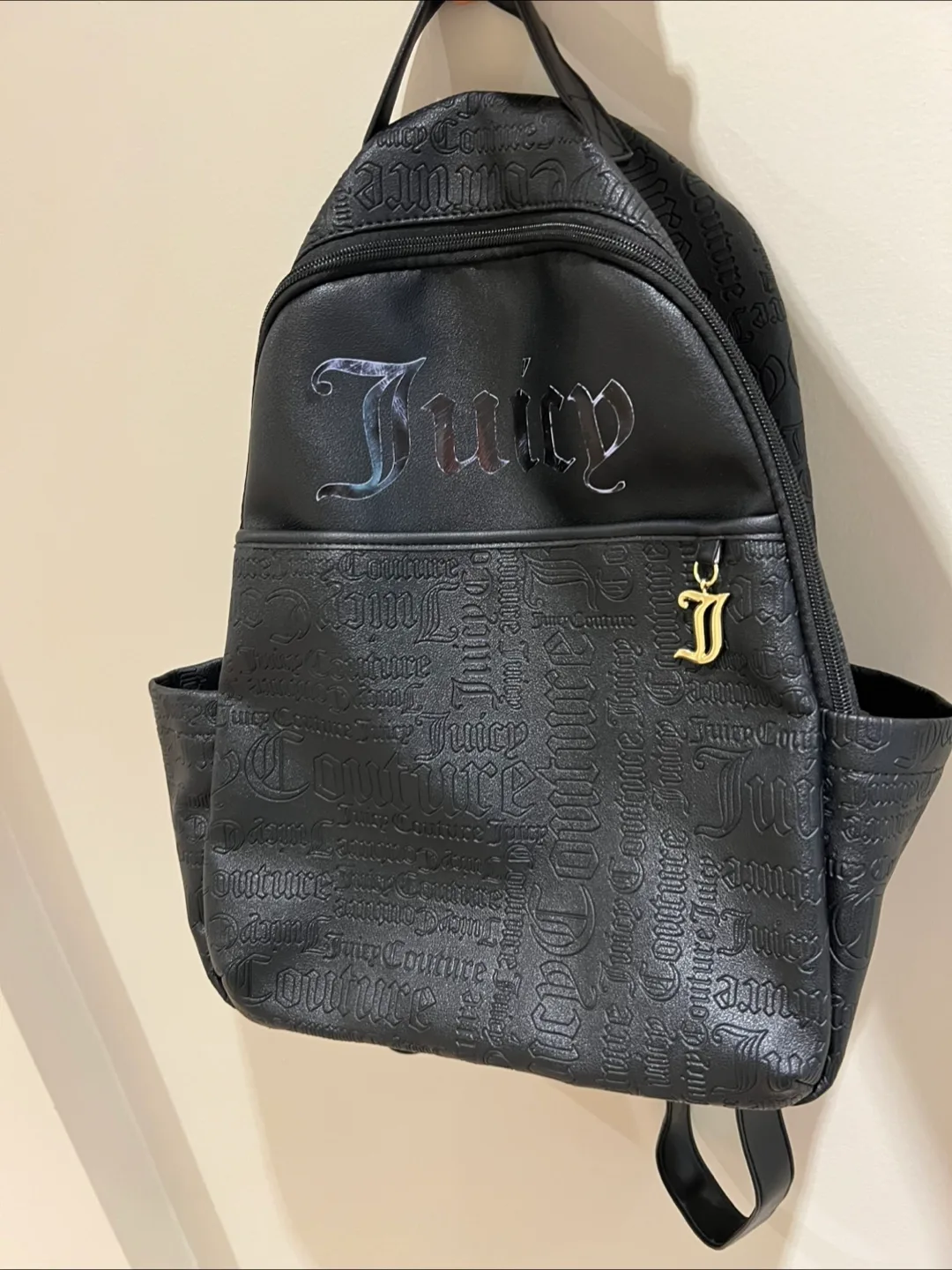Juicy Couture Black Embossed Backpack thumbnail