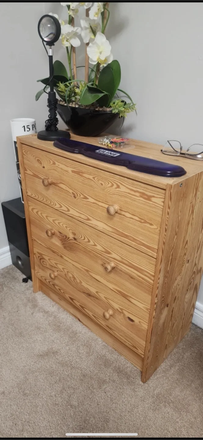Wooden 3-Drawer IKEA thumbnail