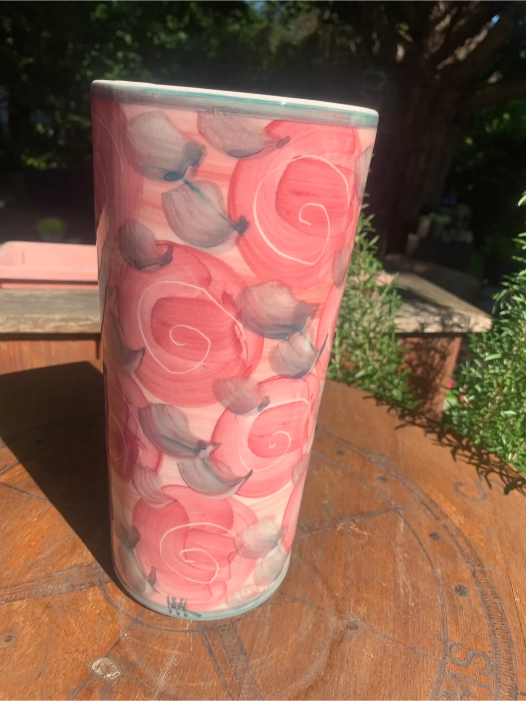 Hand Painted Floral Vase thumbnail