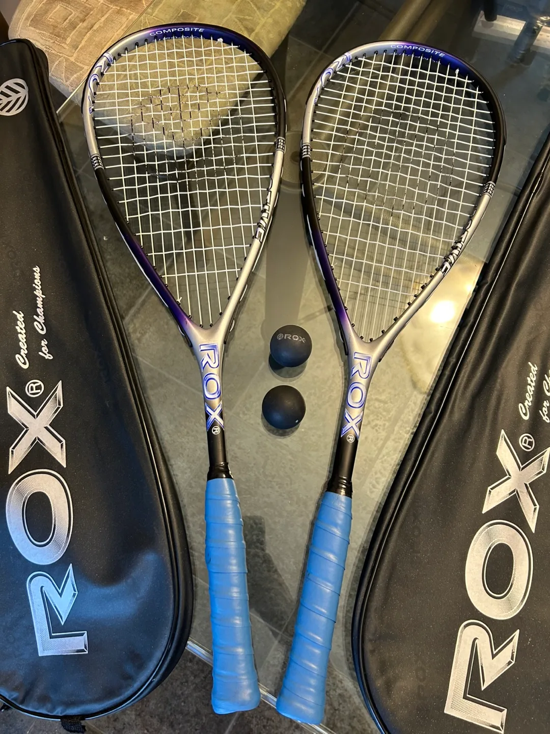*NEW* ROX Active 100 Squash Rackets (2) thumbnail