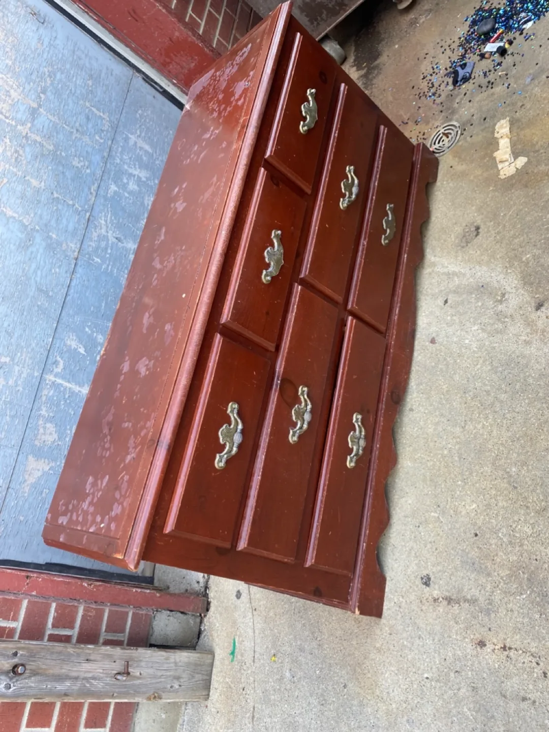 Wooden Dresser - Brown thumbnail