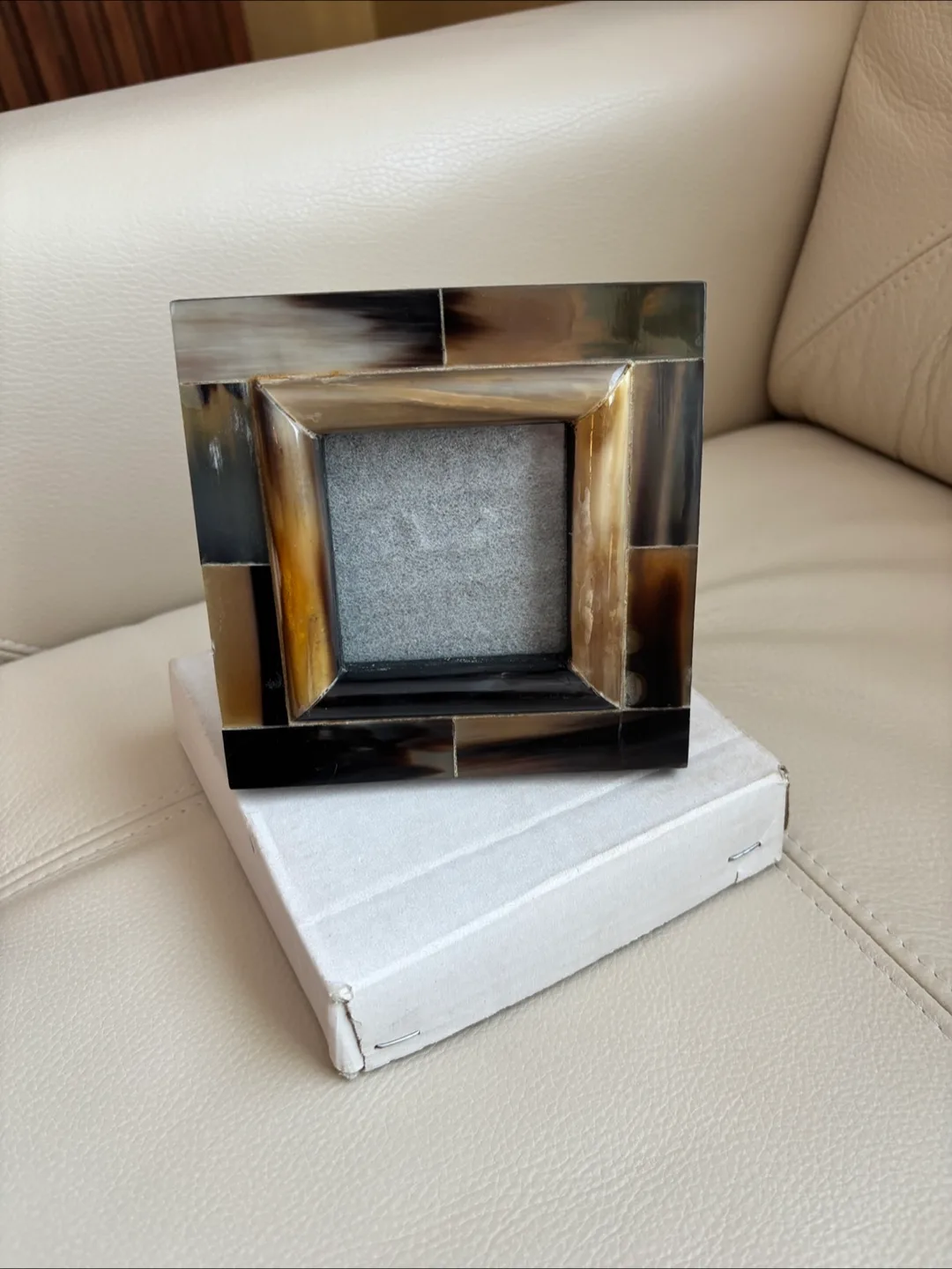 real horn and wood Picture Frame image indicator(2)