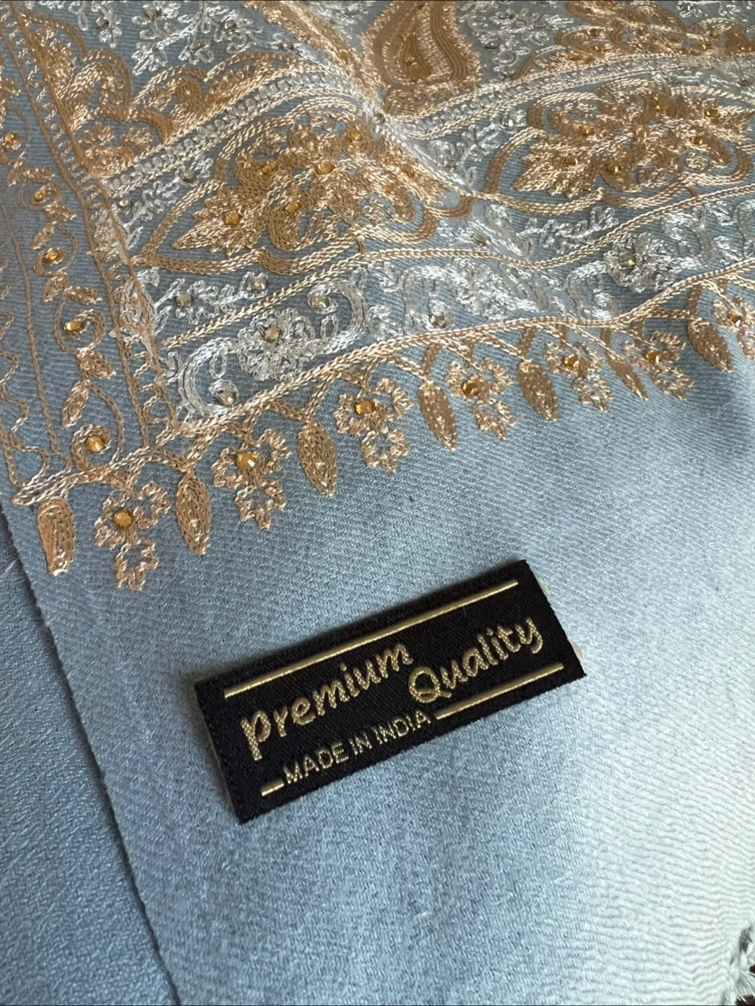 Premium Quality Embroidered Shawl - Made in India image indicator(2)