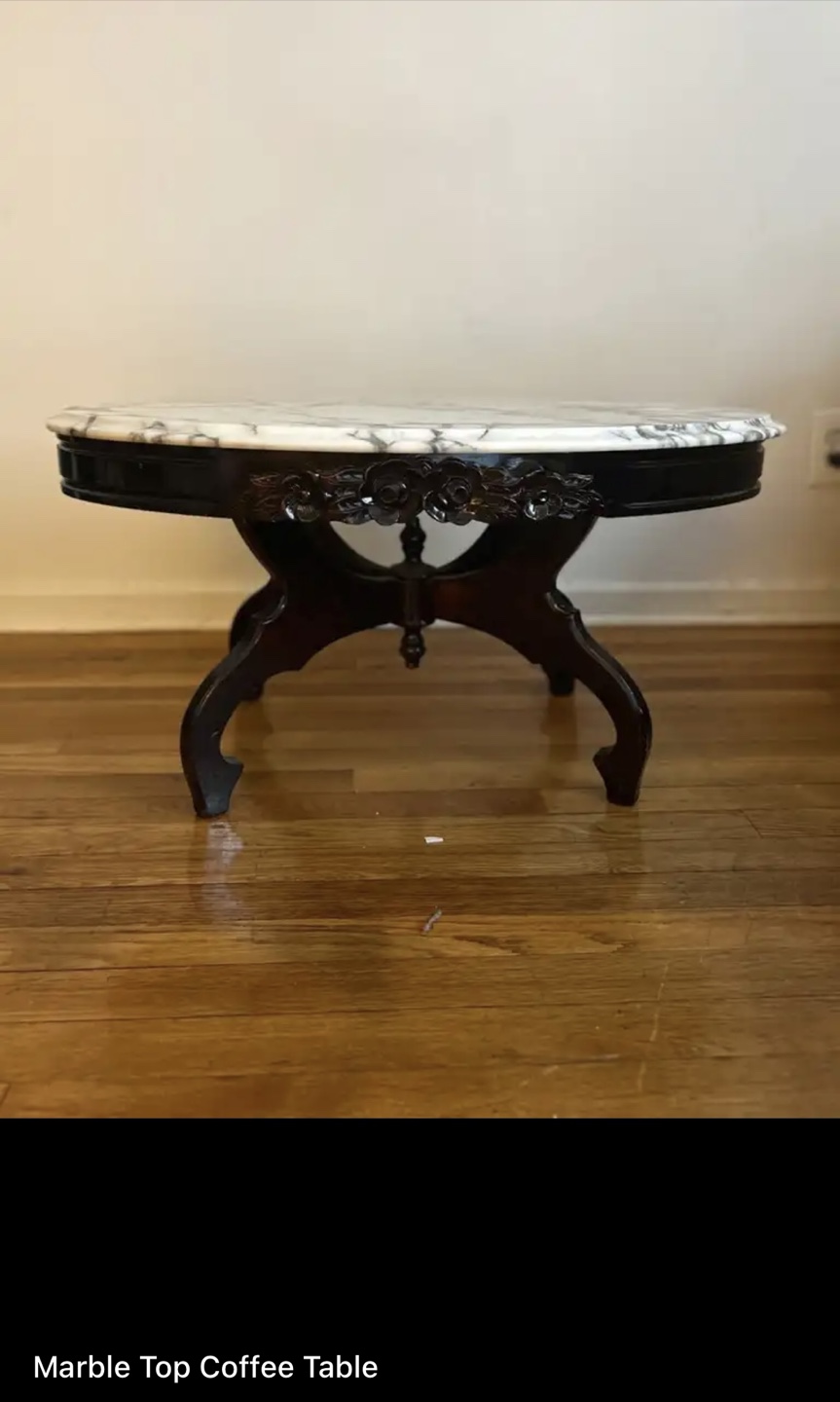 Marble Top Coffee Table