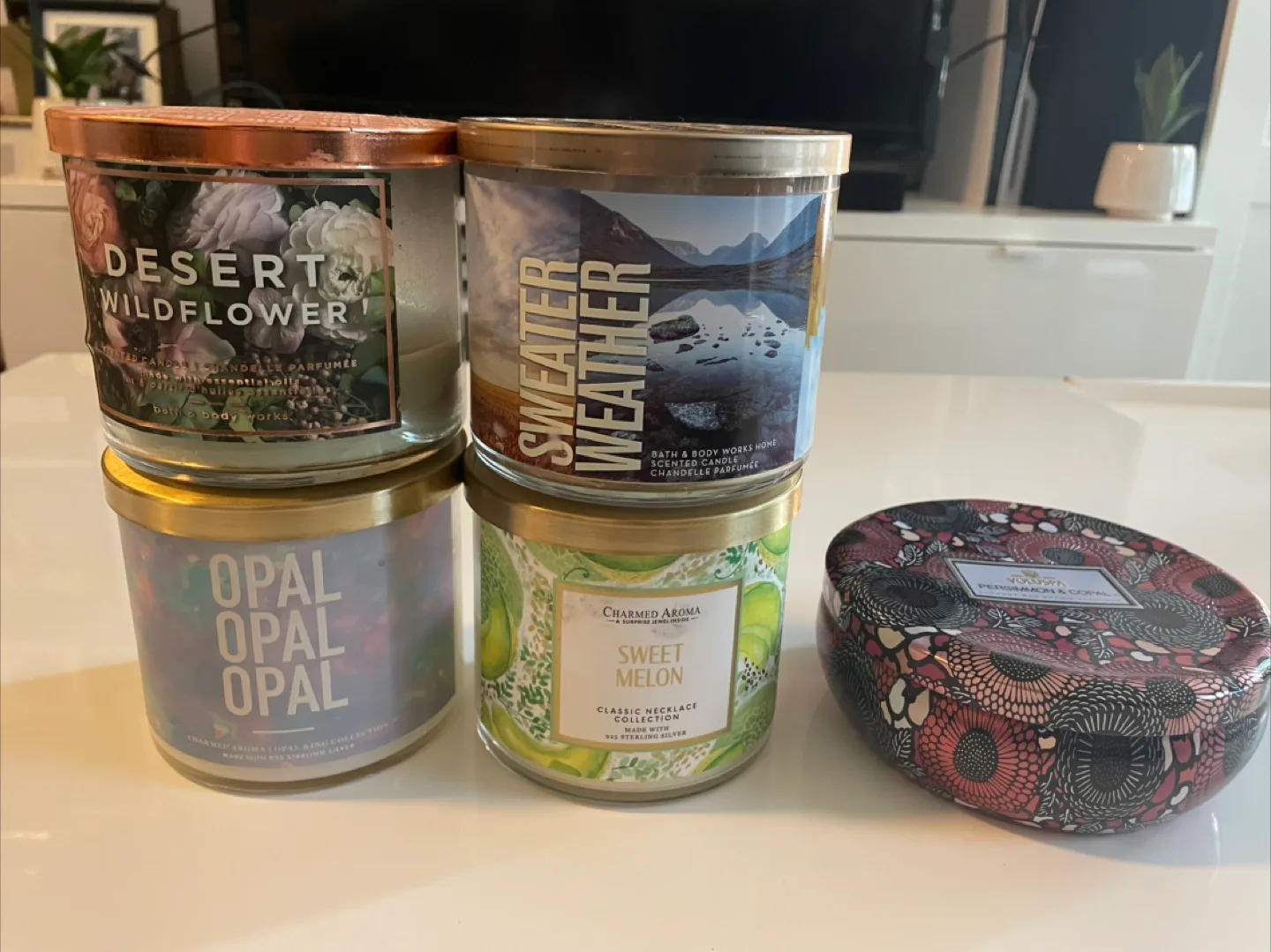 Assorted Bath and Body Works Candles; Charmed Aroma Bundle thumbnail