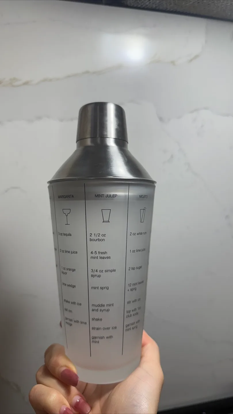 Cocktail Shaker with Recipe Guide thumbnail