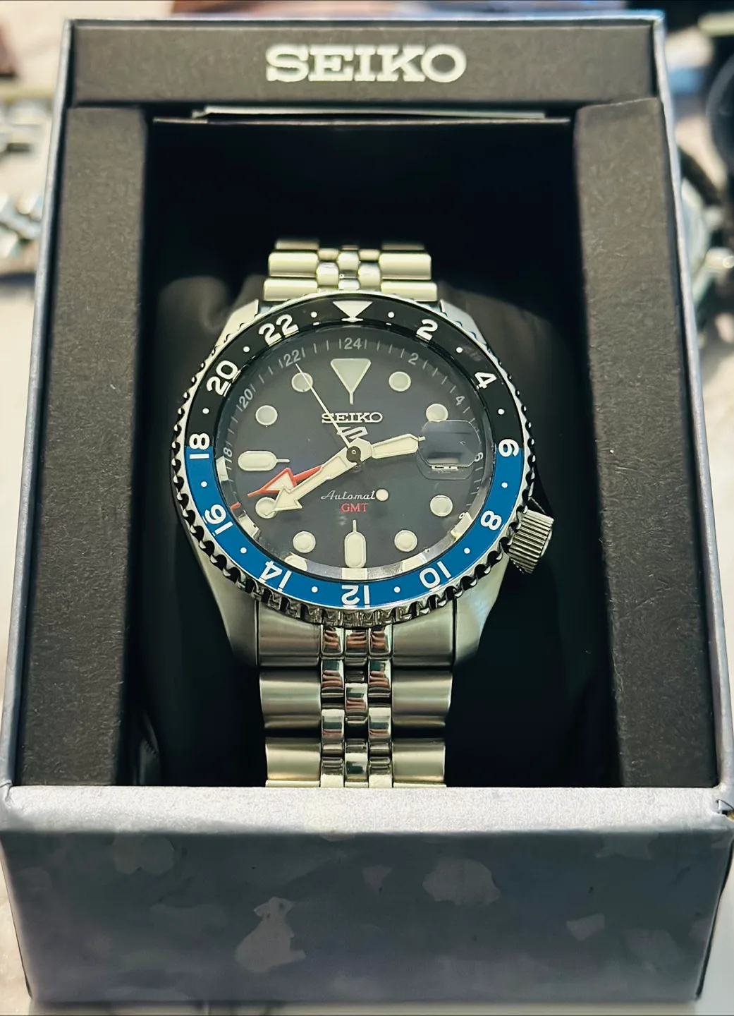 Seiko 5 Sports GMT Watch (Brand new) thumbnail