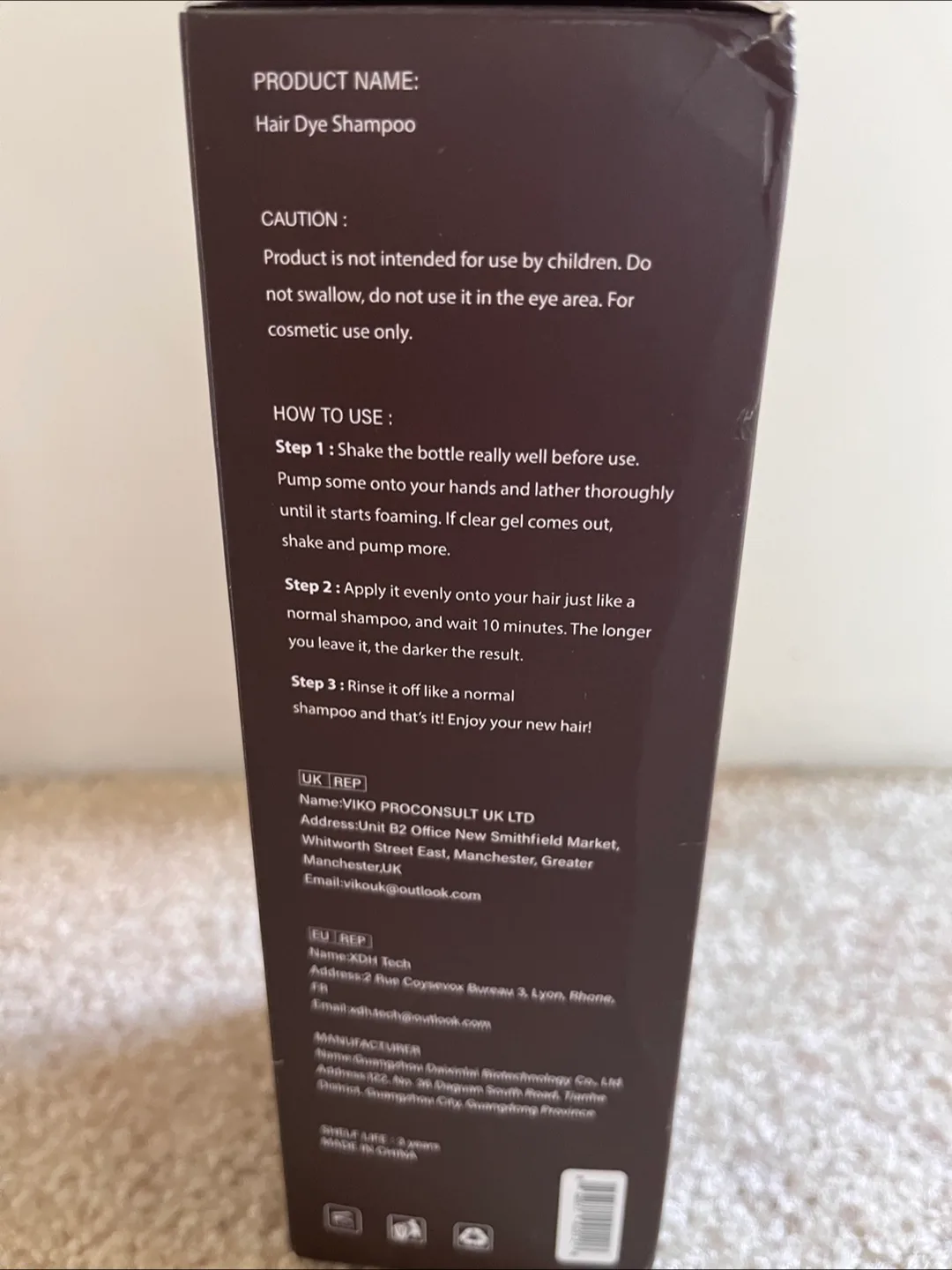 Nova Hair Dark Brown Hair Dye Shampoo image indicator(3)