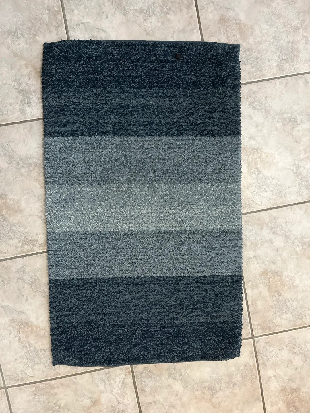 Blue Striped Kitchen Rug thumbnail