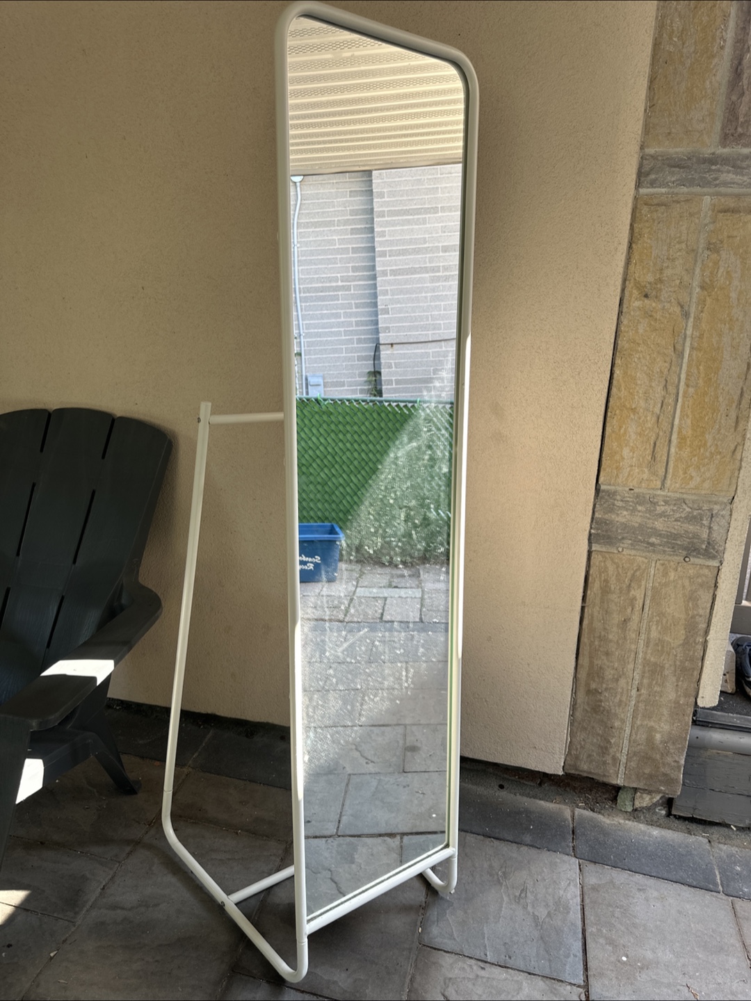 White Standing Mirror