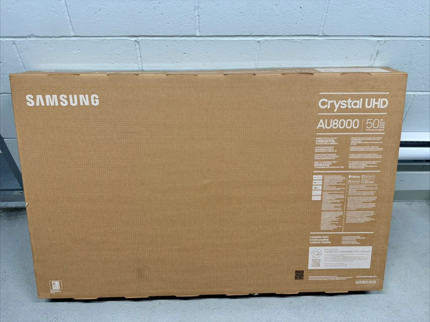 Samsung Crystal UHD AU8000 50" TV image indicator(2)