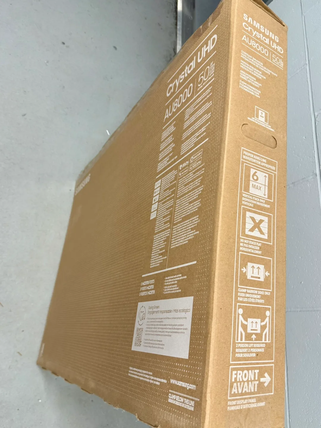 Samsung Crystal UHD AU8000 50" TV image indicator(3)