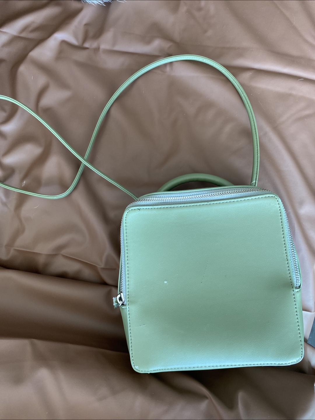 Green Square Crossbody Bag