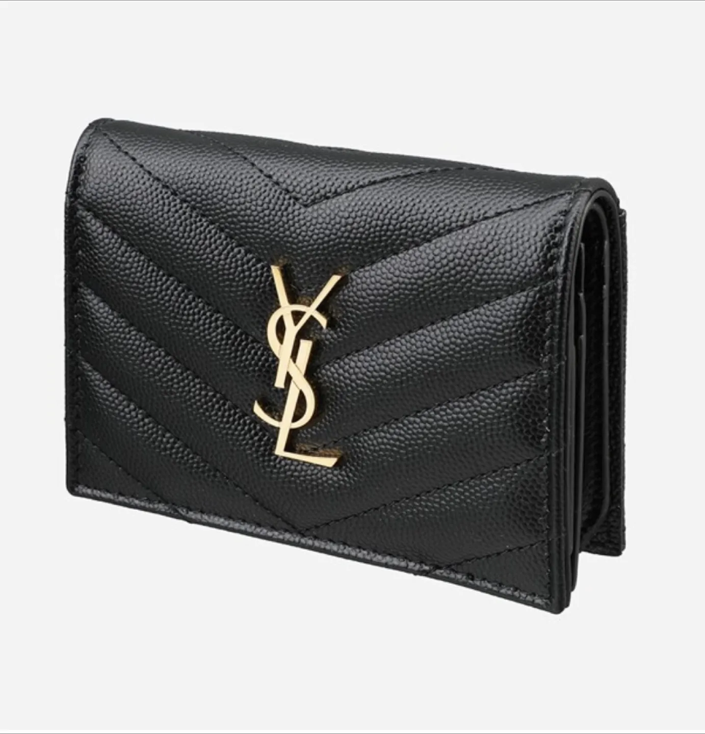 Saint Laurent Black Leather Card Holder thumbnail