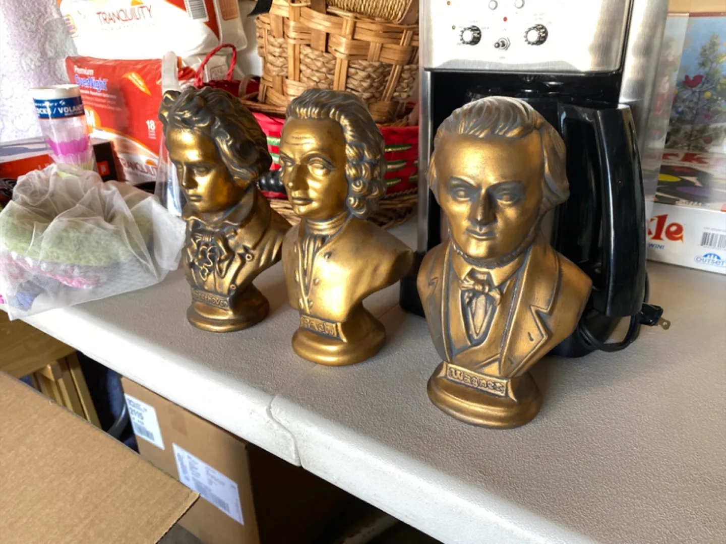 Classical Composer Busts - Beethoven, Bach, Wagner thumbnail