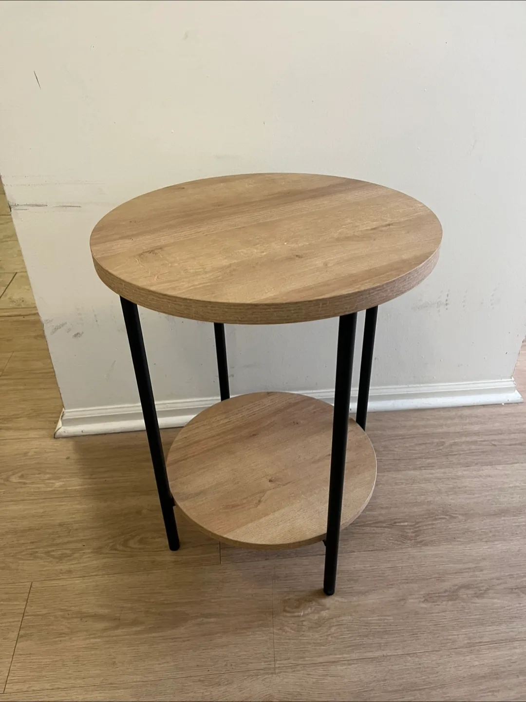 Round Side Table with Shelf thumbnail