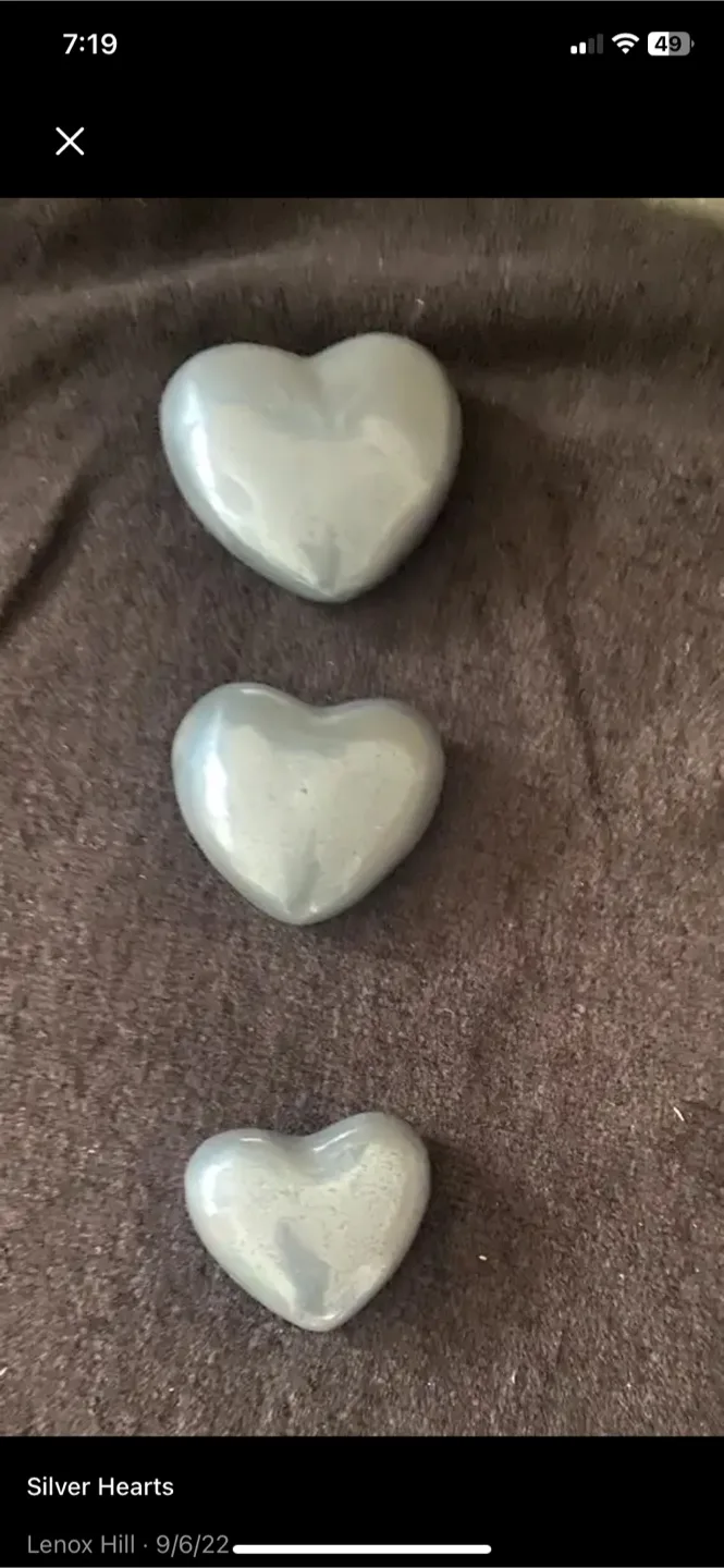 Silver Heart Decorations thumbnail