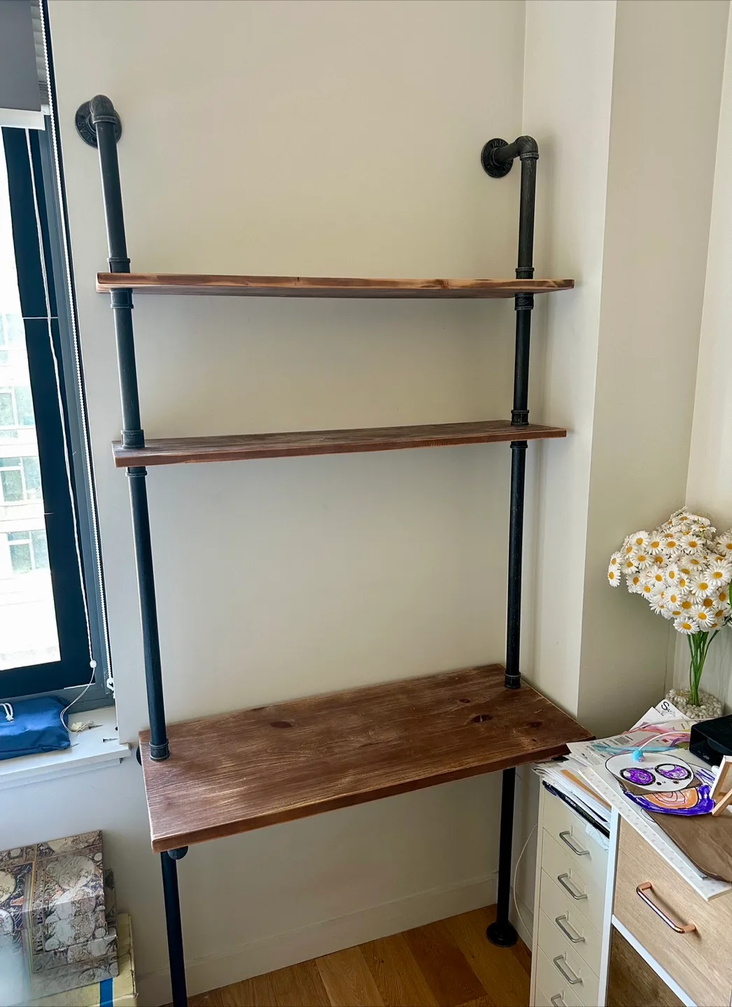 Industrial Desk with Shelves image indicator(3)