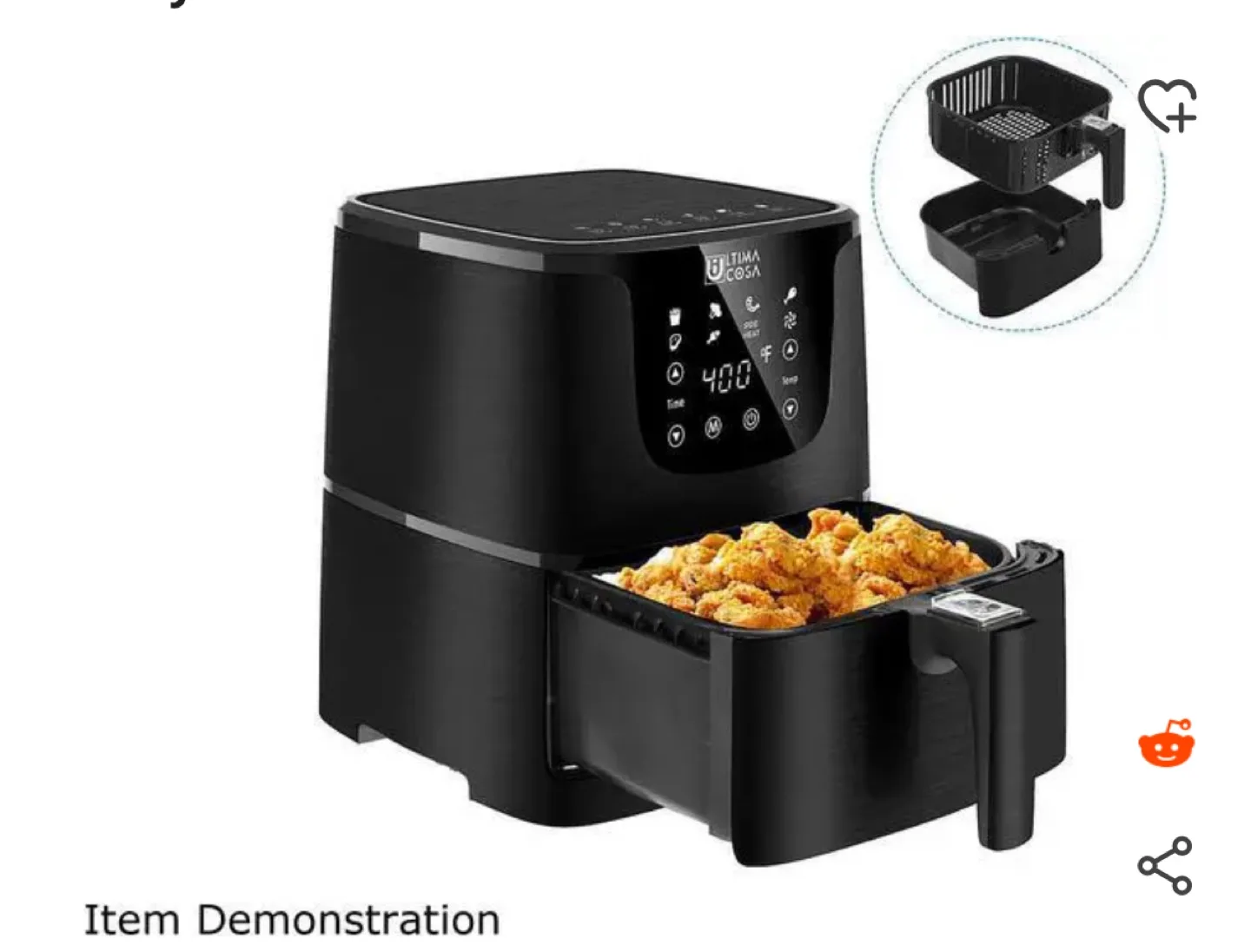 Ultima Cosa air fryer in working condition. Used. thumbnail