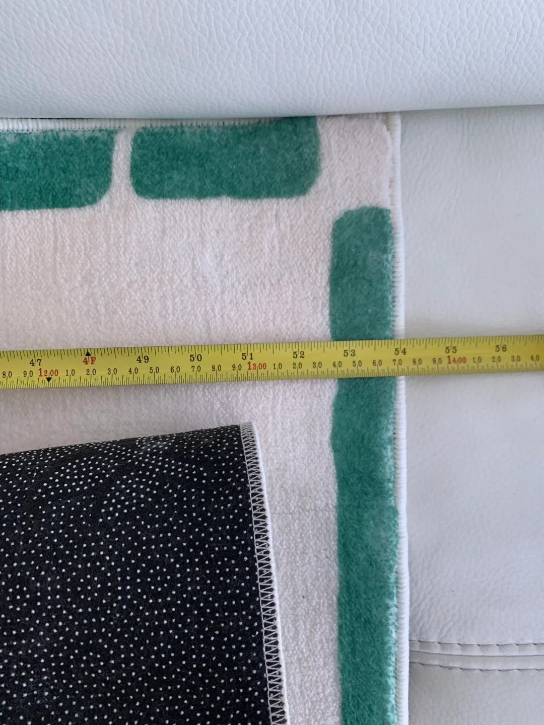 💚☁️SO SOFT! French Retro Green/Cream Geometric Area Rug image indicator(8)