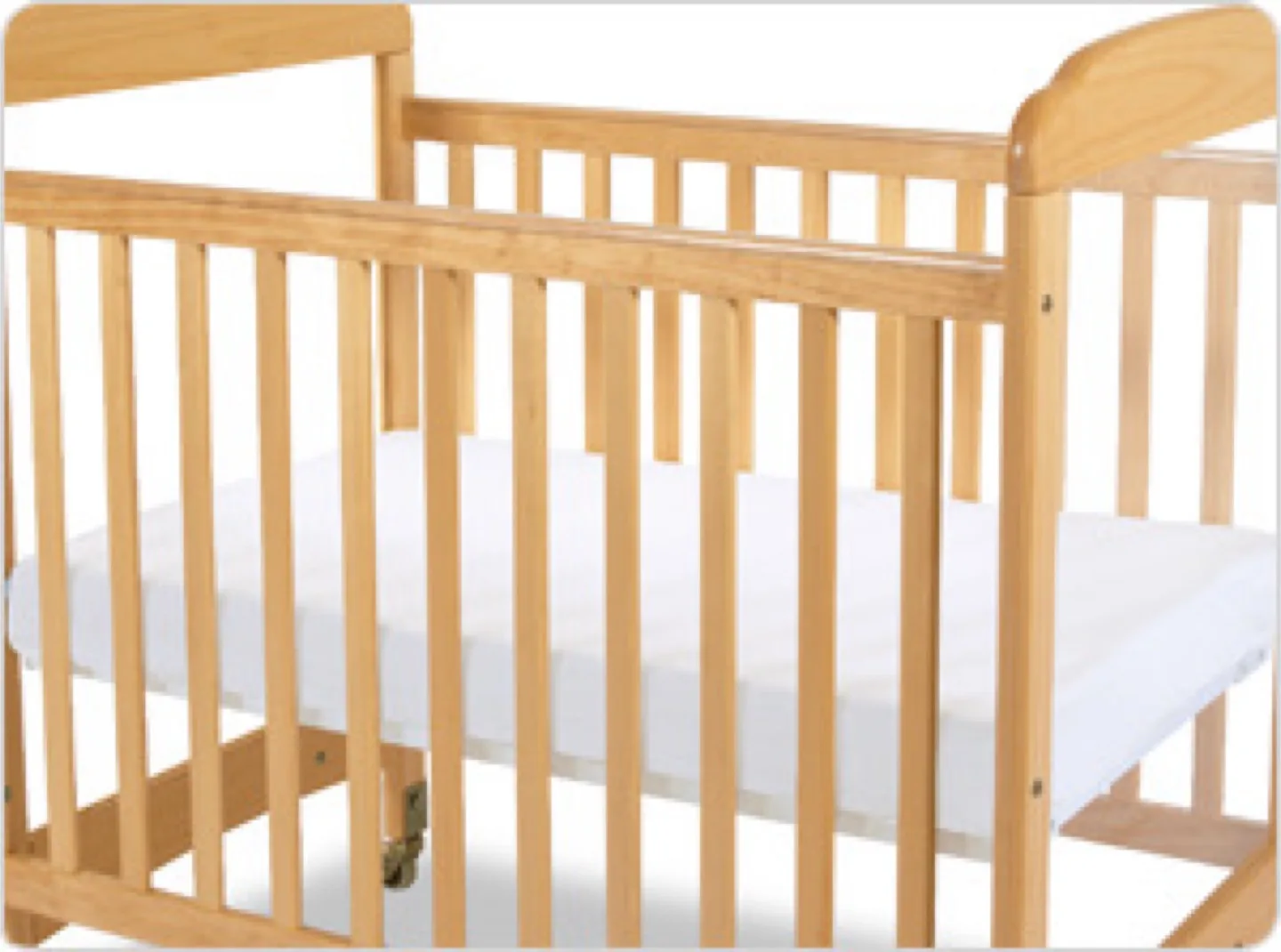 Foundations Serenity Compact Wood Crib + free mattress thumbnail