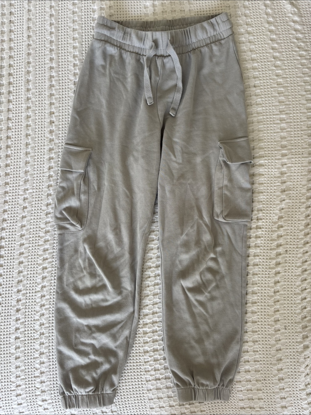 Zara Gray Cargo Joggers - Size M