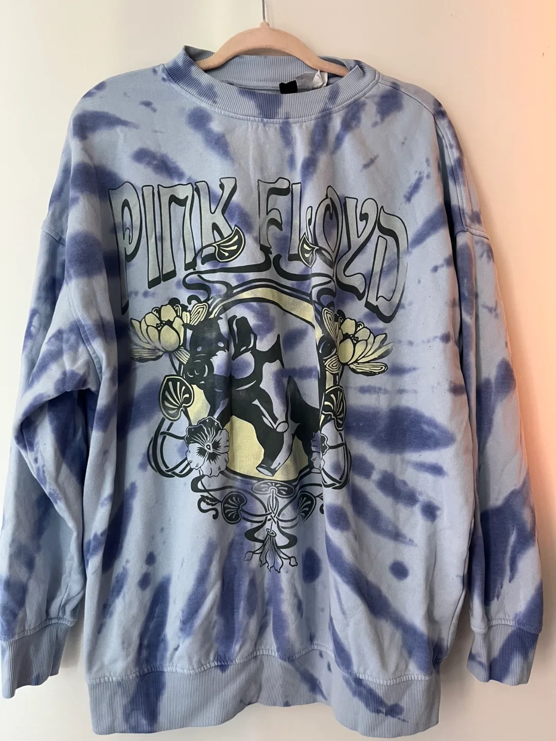 H&M Pink Floyd Tie-Dye Sweatshirt - Size L thumbnail