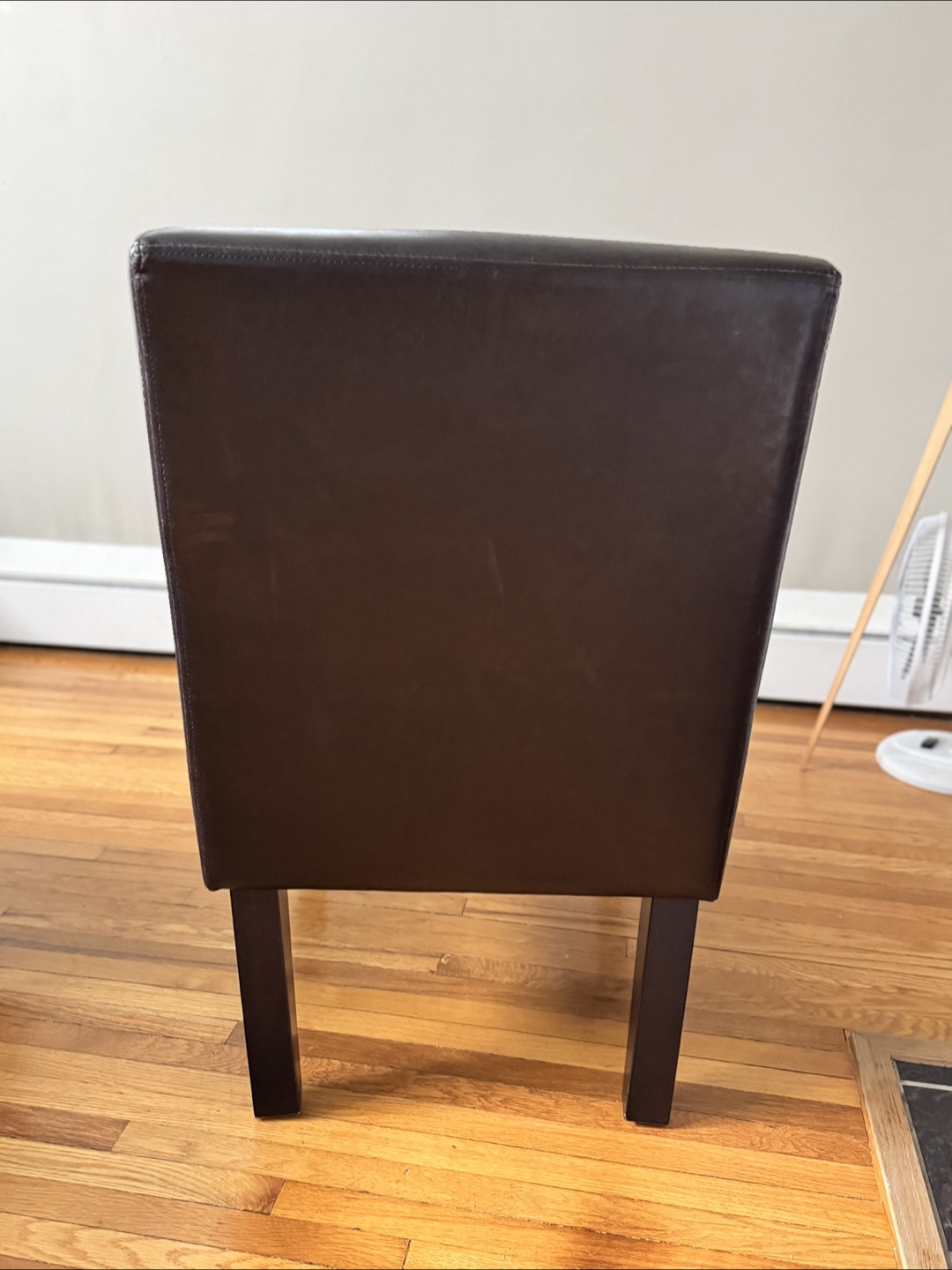 Modern Brown Leather Accent Chair - photo 3