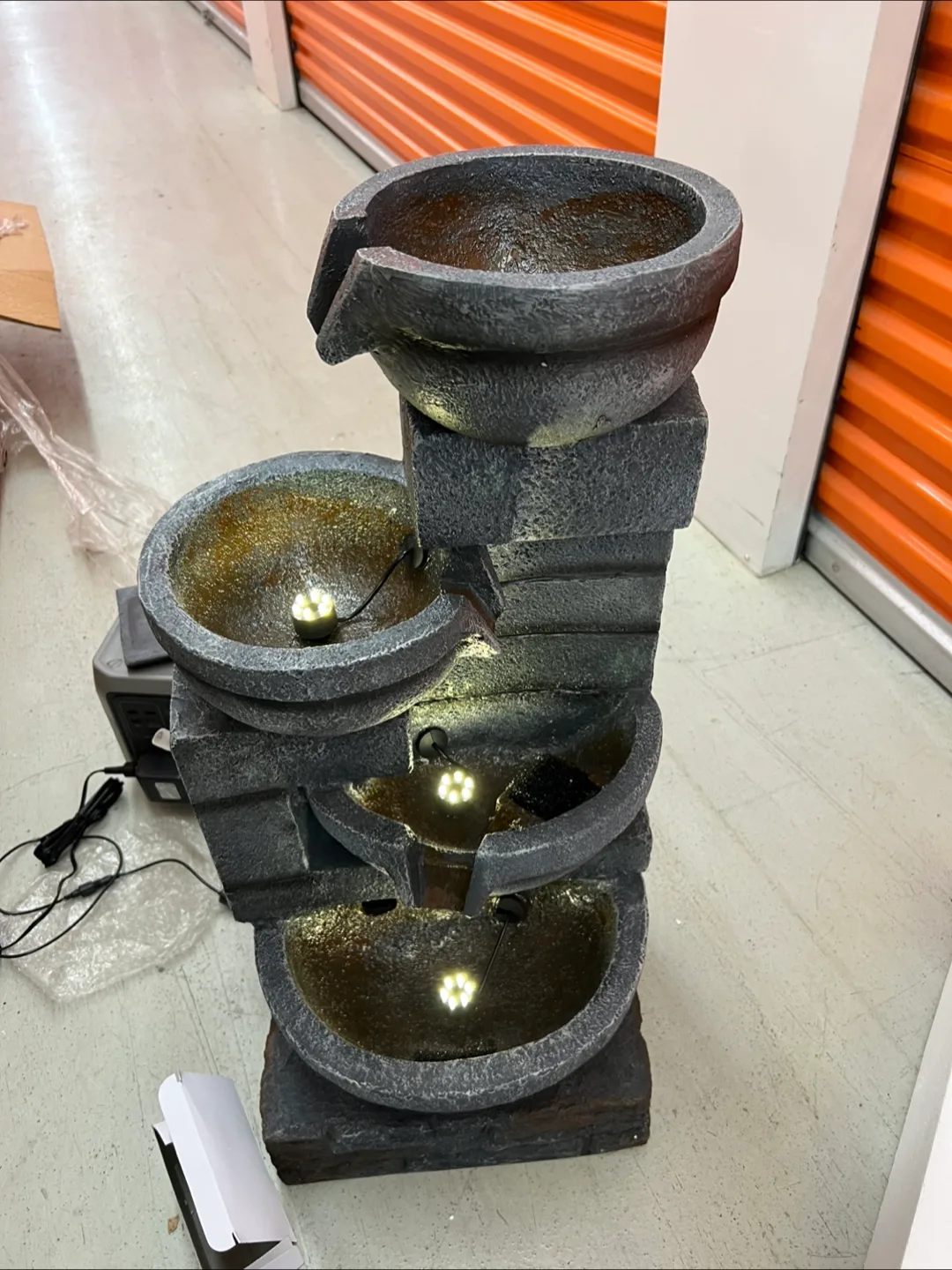 Indoor Water Fountain with LED Lights thumbnail