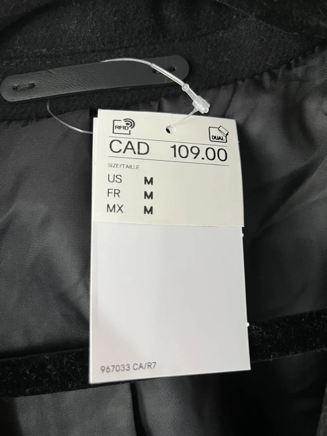 H&M Black Trench Coat Size M - Never Worn! image indicator(2)